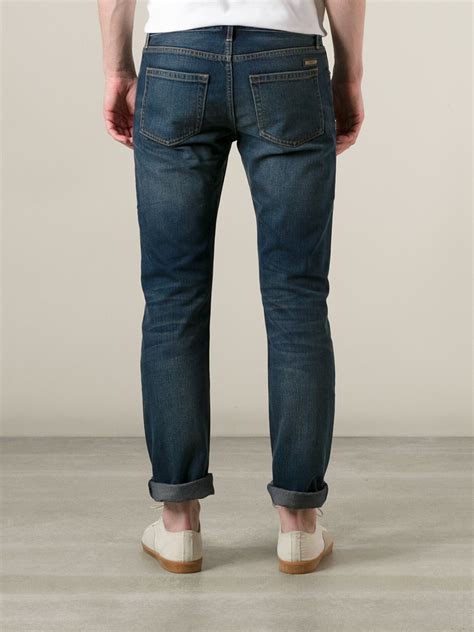 jeans burberry con logo ripetutp|Slim Fit Jeans in Classic blue .